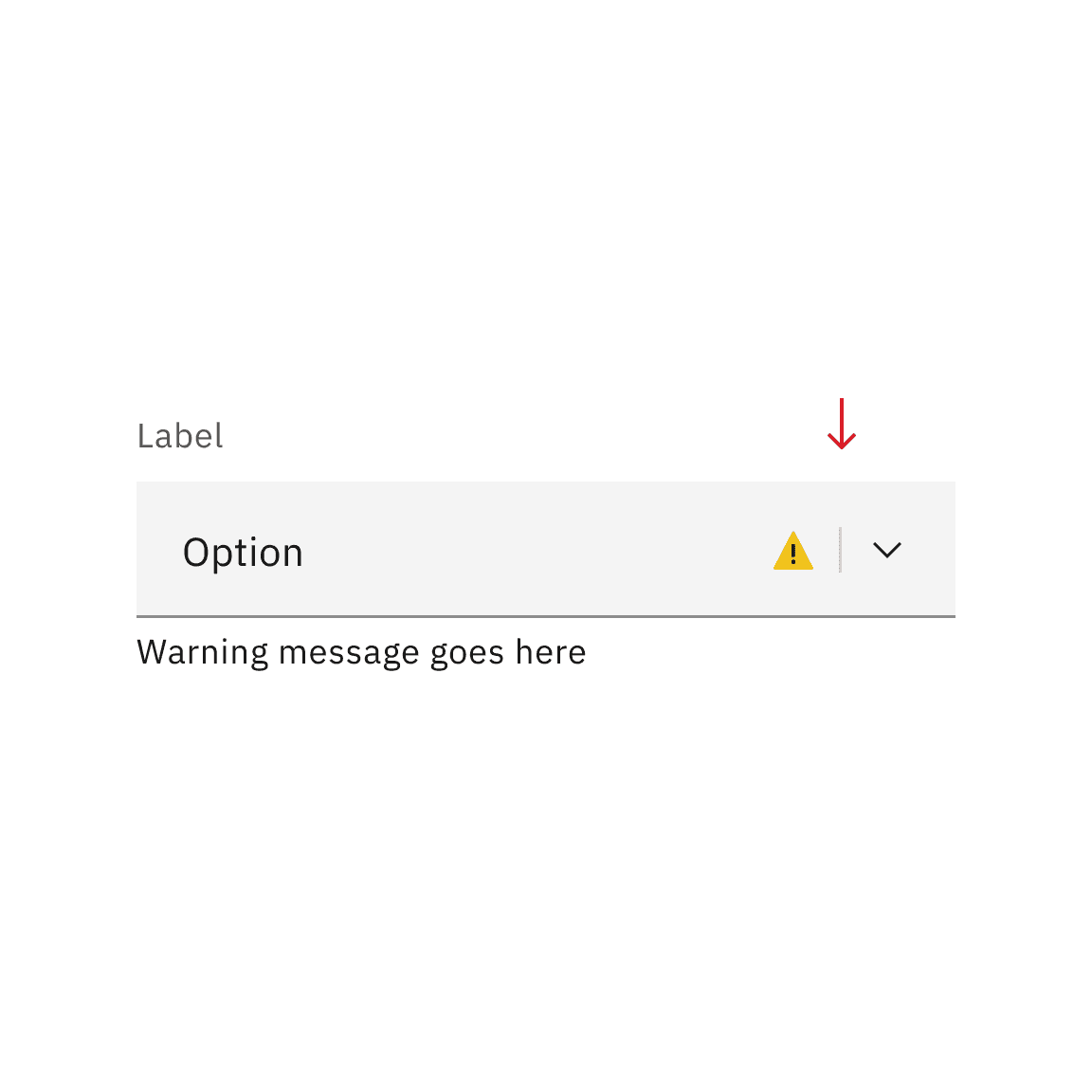 Do not introduce vertical divider between interactive and non-interactive elements in an input field.